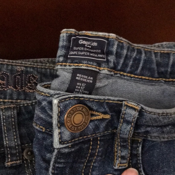 Girl’s 3 Pairs of Skinny Jeans Dark & Medium Wash Denim Jeans 12 Years Old - Picture 2 of 4